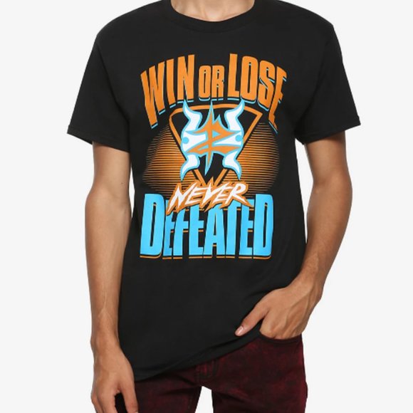 WWE Zack Ryder & Curt Hawkins Never Defeated Shirt - Picture 1 of 5